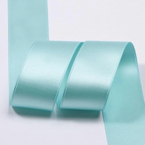 Polyester-Satin-Baumwollbänder 3 5 7 10 16 25 38 mm 1 Zoll Schleife Schmuck Blumenkuchen Geschenkbox Verpackung Rosa Riemenband-007-38 mm 50 Yards von GFFJHGGD