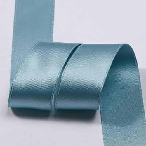 Polyester-Satin-Baumwollbänder 3 5 7 10 16 25 38 mm 1 Zoll Schleife Schmuck Blumenkuchen Geschenkbox Verpackung Rosa Riemenband-010-10 mm 50 Yards von GFFJHGGD