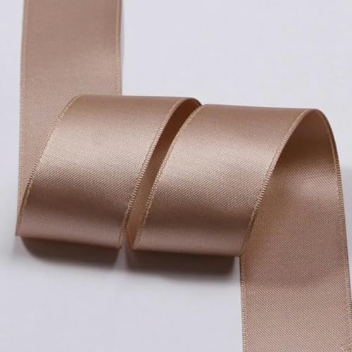 Polyester-Satin-Baumwollbänder 3 5 7 10 16 25 38 mm 1 Zoll Schleife Schmuck Blumenkuchen Geschenkbox Verpackung Rosa Riemenband-015-16 mm 50 Yards von GFFJHGGD