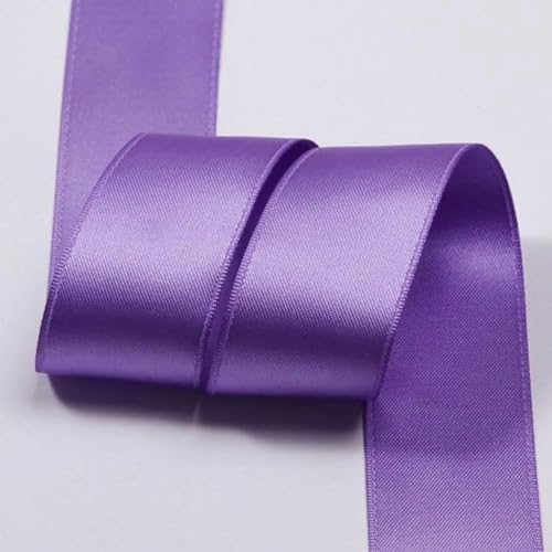 Polyester-Satin-Baumwollbänder 3 5 7 10 16 25 38 mm 1 Zoll Schleife Schmuck Blumenkuchen Geschenkbox Verpackung Rosa Riemenband-026-16 mm 50 Yards von GFFJHGGD