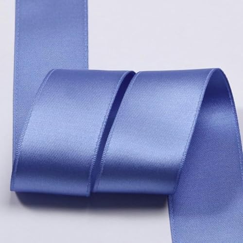 Polyester-Satin-Baumwollbänder 3 5 7 10 16 25 38 mm 1 Zoll Schleife Schmuck Blumenkuchen Geschenkbox Verpackung Rosa Riemenband-027-38 mm 50 Yards von GFFJHGGD