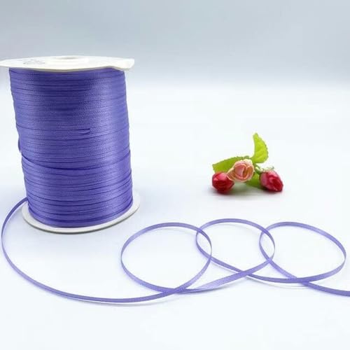 Rollen 10 Yards 3 mm Seidensatinband für Partydekoration, Einladungskarte, Geschenkverpackung, Scrapbooking-Zubehör, Band zum Nähen, Basteln-04 von GFFJHGGD