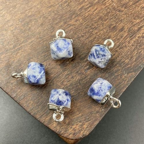 Tigerauge-Perlen, 12 x 8 mm, 2 Stück, zur Herstellung von Armbändern, Edelsteinperlen/Charm/Anhänger zur Schmuckherstellung, Blau, 12 x 8 mm, 2 Stück von GFFJHGGD