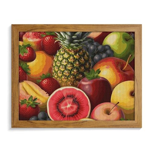 Diamond Painting Kits für Erwachsene, Diamant-Malerei-Set mit Rahmen, runde 5D-Farbe mit Diamanten, Bilder, Kunstmalerei-Kits, DIY-Handwerk für Heimdekoration, 50 x 40 cm von GFLFMXZW