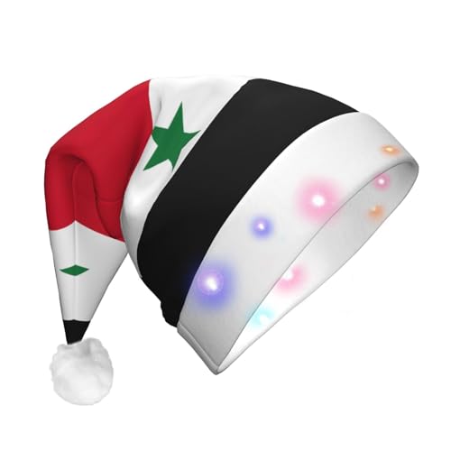 GFXEDSAH Party-Kopfbedeckung, Motiv: Flagge der Syrien, Arabische Republik, Weihnachtsdekoration, festlicher Hut für festliche Feiern von GFXEDSAH