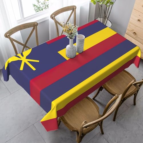 GFXEDSAH Tischdecke mit Flagge des Königreichs von Hawaii, Bauernhaus-Tischdecke, Party-Tischdecke, für Thanksgiving, Weihnachten und Party-Dekoration von GFXEDSAH