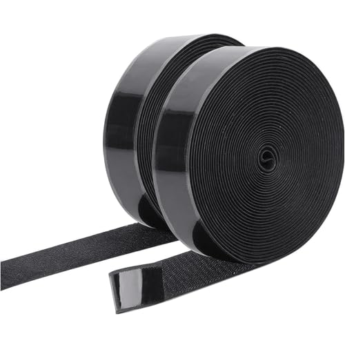 GGTTNRT Klettband Selbstklebend 10 Meter Doppelseitiges Klettband Selbstklebendes Klettband 20mm Breit (Schwarz) von GGTTNRT