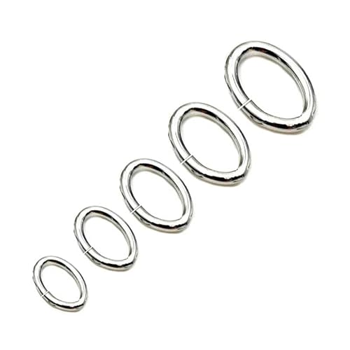 200 Stück 4 5 6 mm Edelstahl starke ovale Biegeringe und Spaltringe Verbinder für DIY Schmuckherstellung Armbänder Halsketten-Finden-QQ-005-Stahl-0,5 x 3 x 4,0 mm-200 Stück von GGYBJ