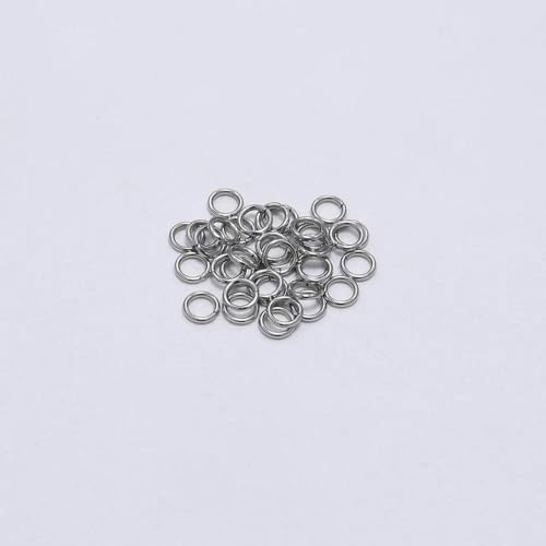 30–200 Stück 3–25 mm Edelstahl-Spaltring, offene Einzelschlaufen, Biegeringe, Verbindungsstücke für die Herstellung von DIY-Schmuckstücken, Zubehör-0,7 x 4,0 mm, 200 Stück von GGYBJ