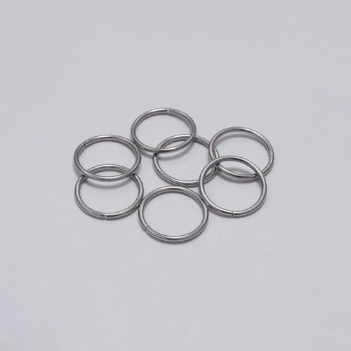 30–200 Stück 3–25 mm Edelstahl-Spaltring, offene Einzelschlaufen, Biegeringe, Verbindungsstücke für die Herstellung von DIY-Schmuckstücken, Zubehör-1,2 x 14,0 mm, 100 Stück von GGYBJ