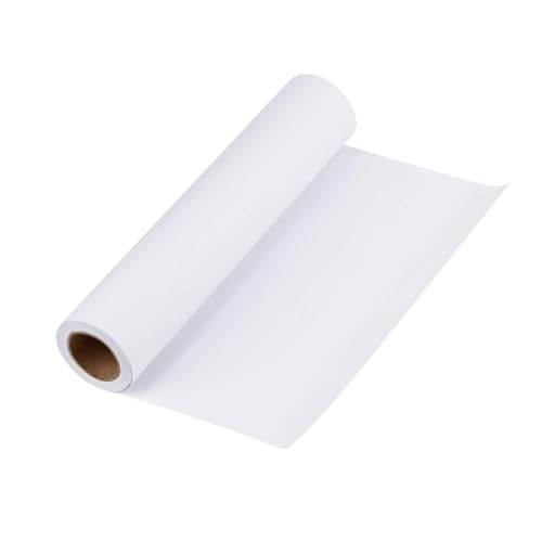 Papierrolle Malen Kinde, 1 Rolle Zeichenpapierrolle, Weiße Zeichenpapierrolle, 30cm x 15m Weiße Papierrolle, für Kinder Künstler Skizzen Malerei Projekt Handwerk, Pauspapier von GHEART