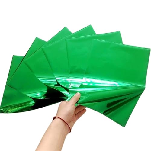 Heißfolien Papier A4 50 Blatt eloxiertes AluminiumGold Heißlaminator-Bastelpapier, einfach zu verwenden, kann auf Papiermineralien verwendet Werden(Color:Dark Green) von GHHZML