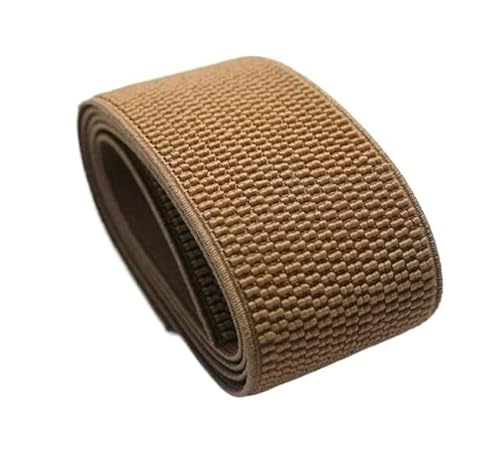 GIAYEU Elastisch for Nähen, 5 cm breite elastische Bänder aus Maiskörnern, for Nähen von Kleidung, Zubehör, elastisches Band, Gummiband(Brown) von GIAYEU