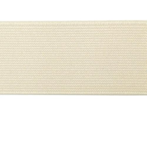 GIAYEU Gummiband for Nähen, 1 m, 30 mm/40 mm breit, flaches Gummiband for Nähen von Schutzkleidungszubehör, schwarzes Dickes Gummiband, Seil, DIY(Beige,40mm) von GIAYEU