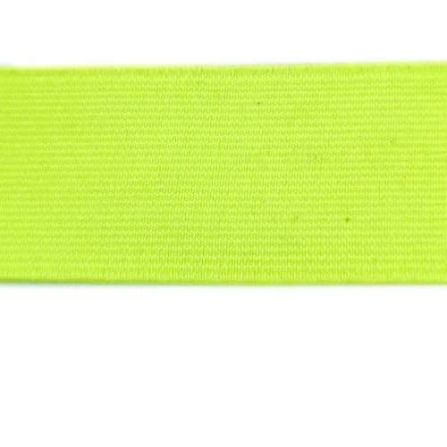 GIAYEU Gummiband for Nähen, 1 m, 30 mm/40 mm breit, flaches Gummiband for Nähen von Schutzkleidungszubehör, schwarzes Dickes Gummiband, Seil, DIY(Bright Green,30mm) von GIAYEU