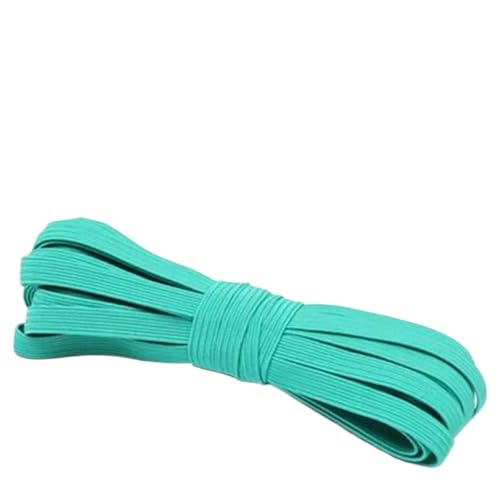 GIAYEU Gummiband for Nähen, Bunte elastische runde Gummibänder, 6 mm Seil, Gummiband, Linie, Spandexband, Taillenband, Kleidungsstück(Green) von GIAYEU