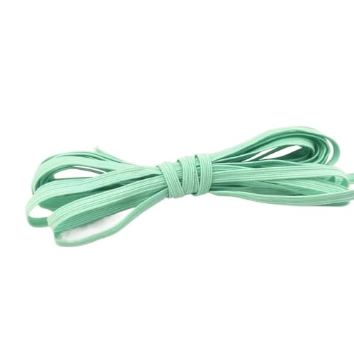 Gummiband for Nähen, Bunte elastische runde Gummibänder, 6 mm Seil, Gummiband, Linie, Spandexband, Taillenband, Kleidungsstück(Light Green) von GIAYEU