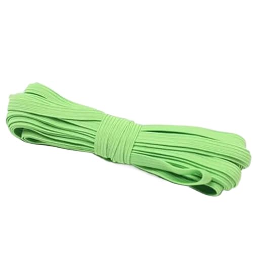 Gummiband for Nähen, Bunte elastische runde Gummibänder, 6 mm Seil, Gummiband, Linie, Spandexband, Taillenband, Kleidungsstück(Yellow Green) von GIAYEU