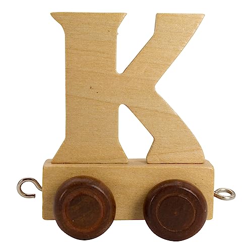 GICO Buchstabenzug aus Holz, Buchstaben Zug, Lok, Waggon, A-Z, Wunschname (K) von GICO