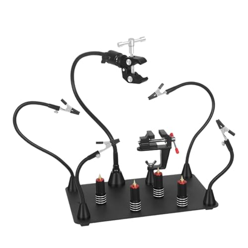 GIFANNY Magnetische Basis, Flexibles Schweißen, dritte Hand, Wärmepistole, PCB-Reparatur-Clip, schwere Löt- und Wartungswerkbank(N-5AB-5C) von GIFANNY