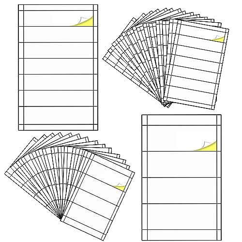 GIGIIS Selbstklebende Etiketten Drucken A4 Etiketten Selbstklebend Bedruckbar zum Beschriften Wasserfest Etiketten Selbstklebend Bedruckbar für Ordnerrücken (15 Blatt 192 x 61mm, 15 Blatt 192 x 38mm) von GIGIIS