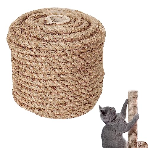 GIGIIS Juteseil 20m Natur Hanfseil 10mm Jute Tauwerk Juteschnur Tauwerk Seile für Dekoration DIY IST-Bild Basteln Verpackungen von GIGIIS