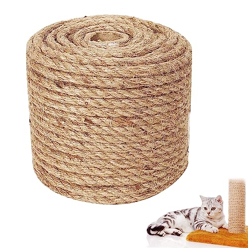 GIGIIS Juteseil 30m Natur Hanfseil 8mm Jute Tauwerk Juteschnur Tauwerk Seile für Dekoration DIY IST-Bild Basteln Verpackungen von GIGIIS