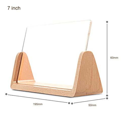 GIJMZY Bilderrahmen Massiver Holz-Fotorahmen, Innovative 5/6/7 Zoll U-förmige Fotorahmen-Heim-Schreibtisch-Dekoration(7 Inch) von GIJMZY