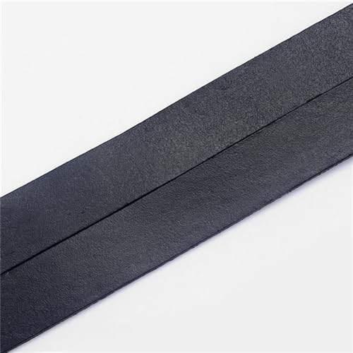 GIJMZY Flache Lederschnur 1 Meter 20mm Lederband schwarz Hellbraun Farbe flaches Lederband for Armband Halskette Herstellung von Schmuckzubehör.(Black) von GIJMZY