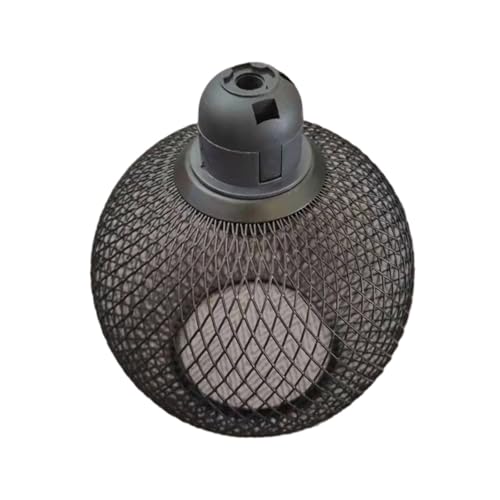 GIJMZY Lampenschirm Retro-Stil Eisen Lampe Abdeckungen Innen Beleuchtung Lampenschirm Beleuchtung Leuchten Lampe Schatten Mesh Ball Hause Dekoration(Black-A) von GIJMZY