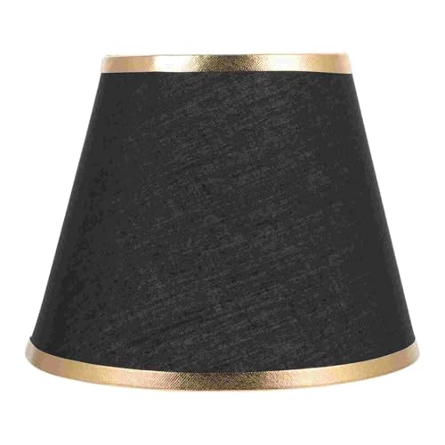 GIJMZY Lampenschirm Stoff-Glühbirne, Klemmbirne, Lampenschirm, Stehlampe, Phnom Penh, Stoff-Glühbirne, Heimdekoration (E14)(Black) von GIJMZY