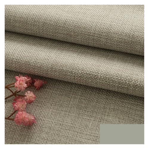 GIJMZY Leinenstoff Linen Fabric by The Meter for Upholstered Sofa Covers Furniture Sewing Coarse Thickened Cotton Flax Plain Textile Decorative DIY(Hemp Natural Color) von GIJMZY