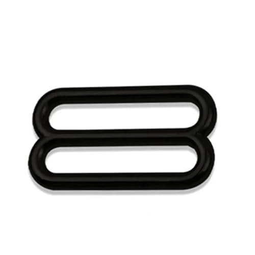 GIJMZY Metall Schnallen Schieber 4/10 Stück 20–38 mm Metall-Dreiecksschieberschnallen for Anpassen des O-Ring-Verschlusses for Taschengurte, Gürtelhaken, DIY-Bekleidungszubehör(Black,38mm-10Pcs) von GIJMZY