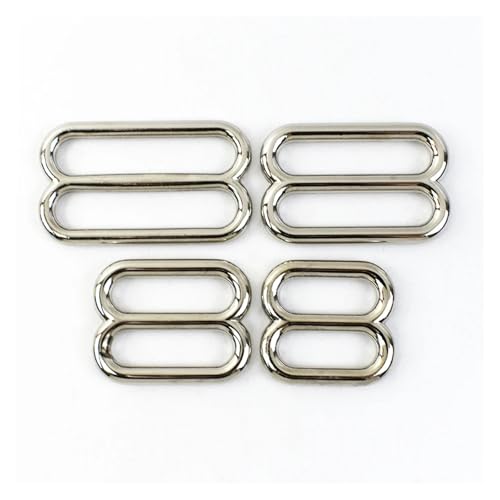 GIJMZY Metall Schnallen Schieber 4/10 Stück 20–38 mm Metall-Dreiecksschieberschnallen for Anpassen des O-Ring-Verschlusses for Taschengurte, Gürtelhaken, DIY-Bekleidungszubehör(Silver,38mm-10Pcs) von GIJMZY