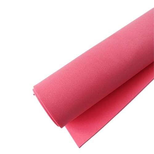 GIJMZY Moosgummi-Platten 10 Stück 2 mm Schaumstoff, Scrapbooking, Basteln for Hochzeit, Blumenwand, Hintergrund, Dekor, DIY, handgefertigtes Material, Geschenkkarte(Red 2,50X50cm) von GIJMZY