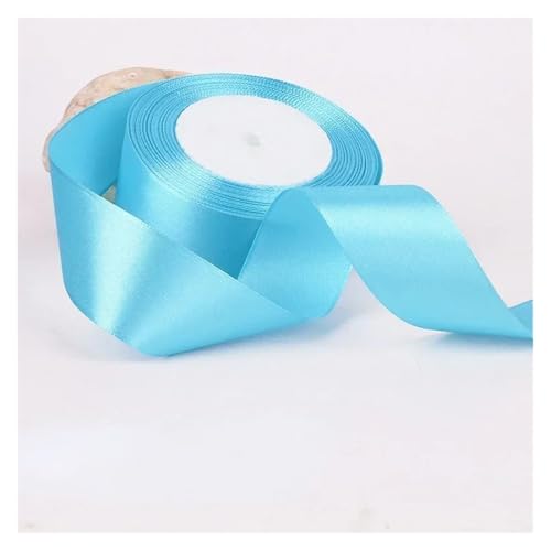 GIJMZY Satinband Bänder 50 Farben 4 cm Hochzeit Geschenk Verpackung Bänder Schleife DIY Handwerk Handgemachte Scrapbooking Material Kuchen Boxen Verpackung Band Backen(Dark Lake Blue) von GIJMZY