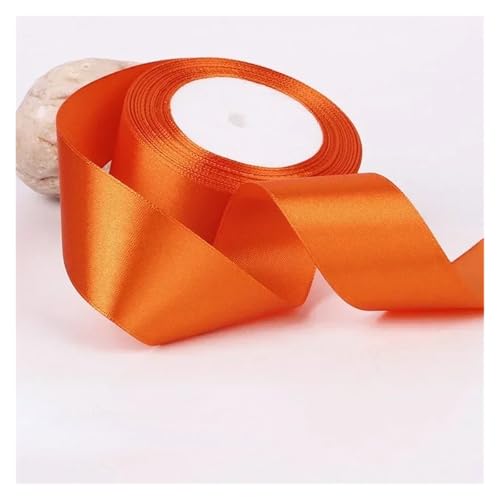 GIJMZY Satinband Bänder 50 Farben 4 cm Hochzeit Geschenk Verpackung Bänder Schleife DIY Handwerk Handgemachte Scrapbooking Material Kuchen Boxen Verpackung Band Backen(Orange) von GIJMZY