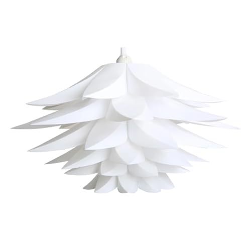 Lampenschirm Schatten Lampe Lampenschirm Licht hängen Anhänger Kronleuchter Blume Decke Boden Laterne Glocke Globus sphärische Beleuchtung(White) von GIJMZY