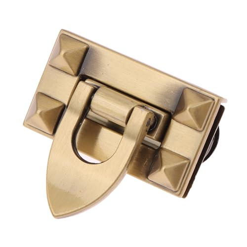 Verschluss Schloss für Tasche Metall Quadrat Oval Twist Lock kleine Tasche Turn Lock Twist Lock Verschluss Leder Handwerk Frauen Tasche Handtasche Schultertasche Geldbörse DIY Hardware(N1 Bronze) von GIJMZY