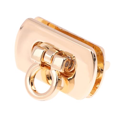 Verschluss Schloss für Tasche Metall Quadrat Oval Twist Lock kleine Tasche Turn Lock Twist Lock Verschluss Leder Handwerk Frauen Tasche Handtasche Schultertasche Geldbörse DIY Hardware(N2 Gold) von GIJMZY