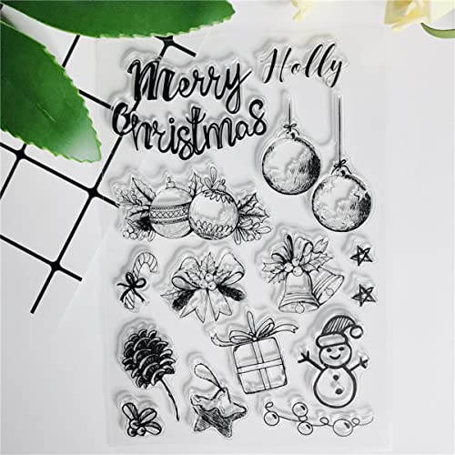 Weihnachtsglocke Fee Silikon Klare Briefmarken für DIY Scrapbooking Neue Fotoalbum Kartenherstellung Sentiment Sweet Stamp-Default von GILAYAS