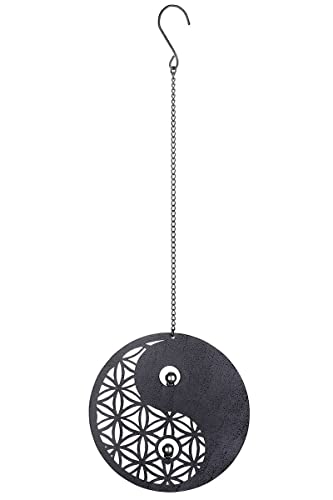 GILDE 1 x Metallanhänger Yin Yang Länge 60 cm, Fensterdeko, Geschenk, Esoterik von GILDE