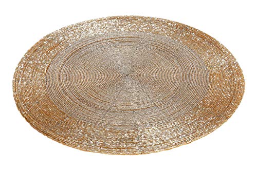 Platzset "Glasperlen", 35 cm, gold von GILDE