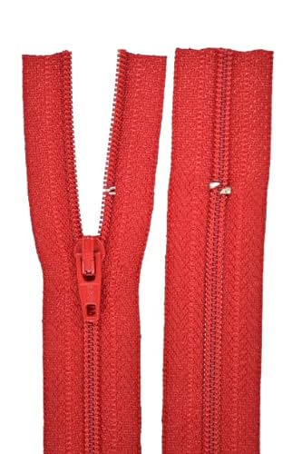 Reißverschluss rot für Bettwäsche Kopfkissen Bettbezüge schließbare Länge 110 cm von GIM