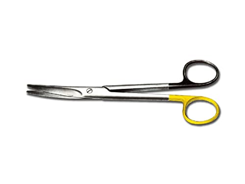 Gima - Mayo Super Cut Schere, gebogen, mit Klingen zum Schneiden von Stoffen mit Griff ohne Schlitten, 14cm, 26485 von GIMA