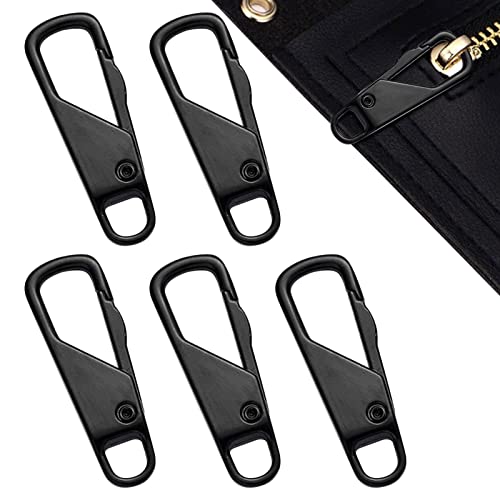 GIMOCOOL 5 Stück Reißverschluss Zipper, Abnehmbarer Metall Reißverschlussanhänger Ersatz Zipper Etiketten, Zipper für Reißverschluss für Koffer Mantel Stiefel Jackenrucksäcke, DIY, Rucksackzelte von GIMOCOOL