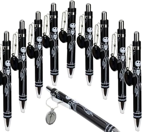 GIMSS Nightmare Before Christmas Kugelschreiber Motiv Jack Skellington Stift 5 Stück (10 Stück) von GIMSS