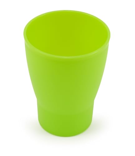 GIO'STYLE GioStyle Trinkbecher aus lebensmittelechtem Kunststoff | Ø 7,8 cm | Grün | Made in Italy | Perfekt für Partys, Picknicks, Camping | Linie Trippy von GIO'STYLE