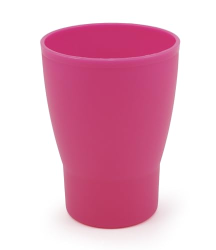 GioStyle Becher aus lebensmittelechtem Kunststoff | Ø 7,8 cm | Fuchsia | Made in Italy | Perfekt für Partys, Picknicks, Camping | Linie Trippy von GIO'STYLE