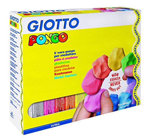 GIOTTO 514300 Pongo Modelliermasse, Mehrfarbig von GIOTTO